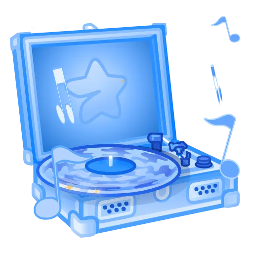 🎵 Эмодзи «Record Player» для Telegram