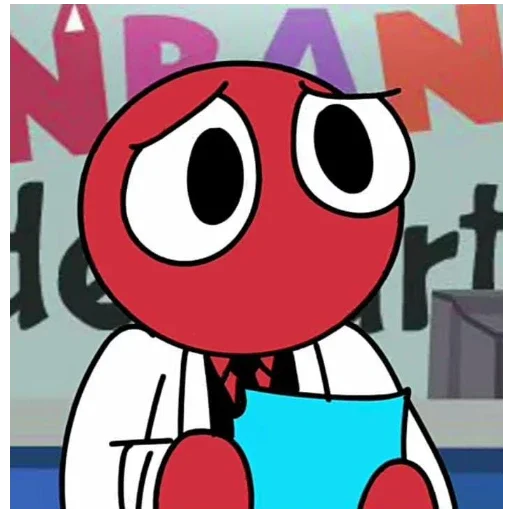 🍔 Стикер «Red / Rainbow friends» для Telegram