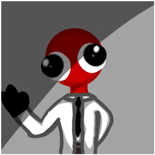 🍔 Стикер «Red / Rainbow friends» для Telegram