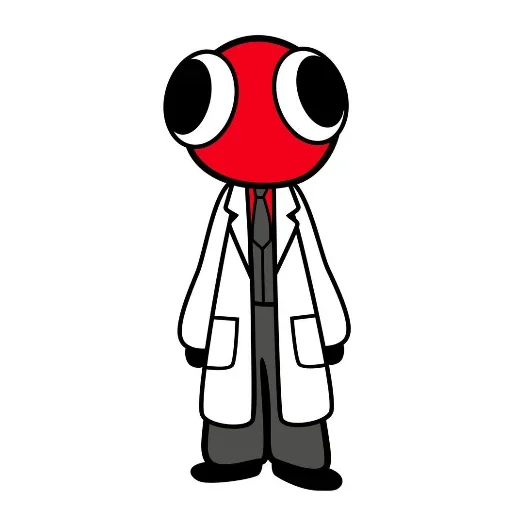🍔 Стикер «Red / Rainbow friends» для Telegram