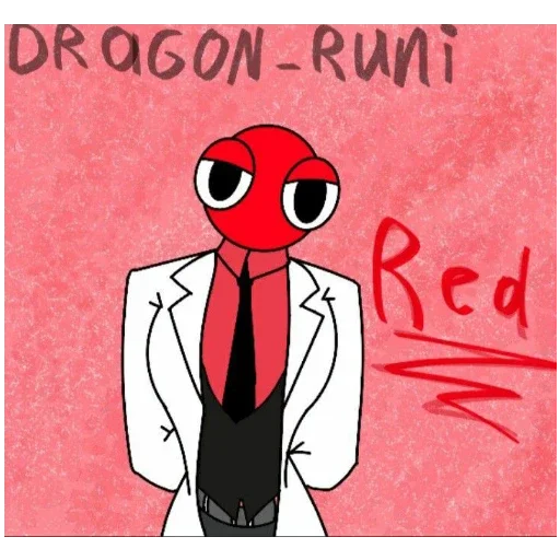🍔 Стикер «Red / Rainbow friends» для Telegram