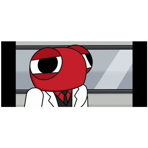 🍔 Стикер «Red / Rainbow friends» для Telegram