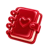 📒 Эмодзи «красные эмодзи» для Telegram