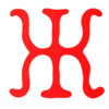🤍 Эмодзи «red and white font» для Telegram