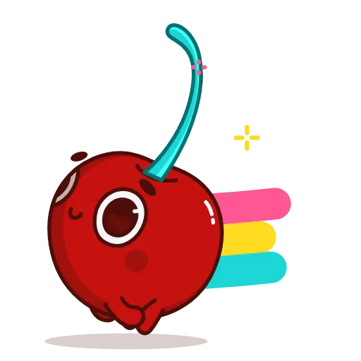 🏃‍♀️ Стикер «Red Cherry» для Telegram