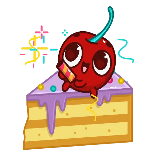 🎉 Стикер «Red Cherry» для Telegram