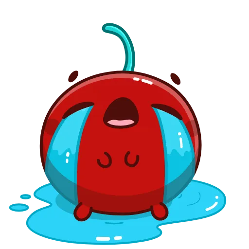 😭 Стикер «Red Cherry» для Telegram