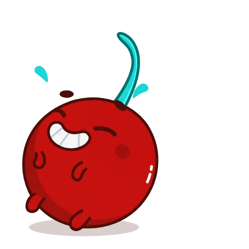 Стикерпак Red Cherry для Telegram — скачать