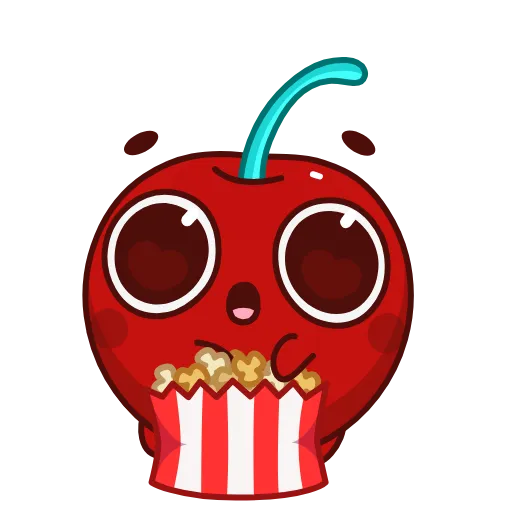 🍿 Стикер «Red Cherry» для Telegram