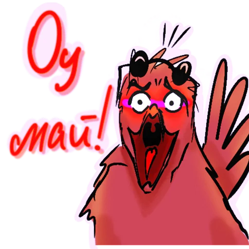 😻 Стикер «Red crow» для Telegram