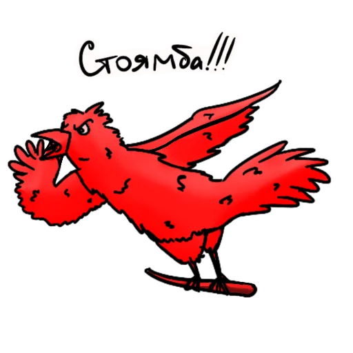 🚫 Стикер «Red crow» для Telegram