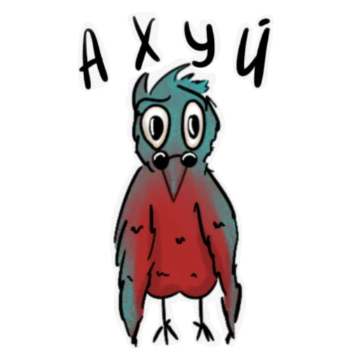 😳 Стикер «Red crow» для Telegram