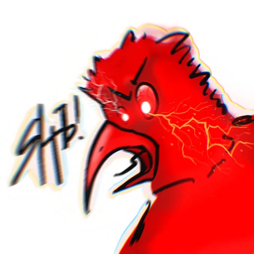 🤬 Стикер «Red crow» для Telegram
