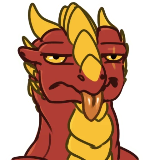 😕 Стикер «Red Dino» для Telegram