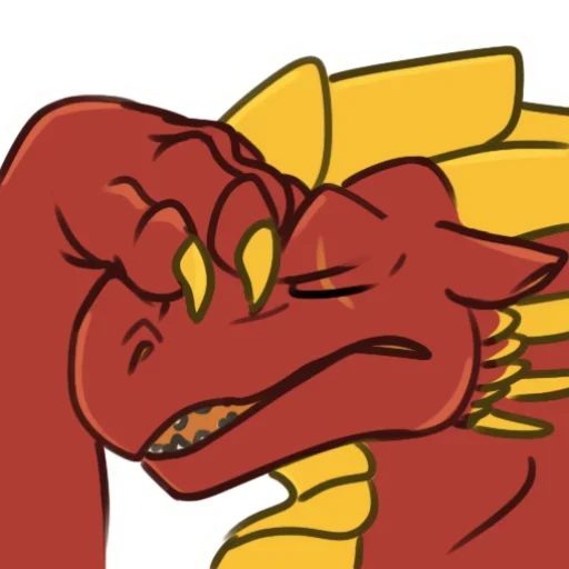 🤪 Стикер «Red Dino» для Telegram