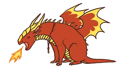 Стикерпак Red Dino для Telegram