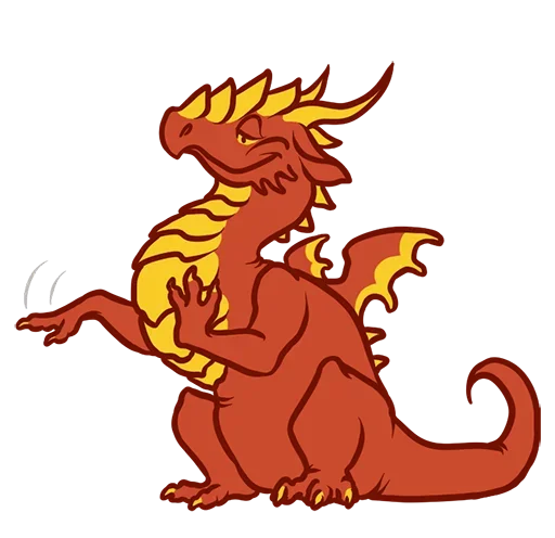 🤪 Стикер «Red Dino» для Telegram