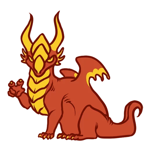 🙁 Стикер «Red Dino» для Telegram