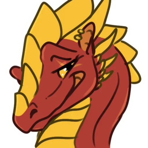 😜 Стикер «Red Dino» для Telegram