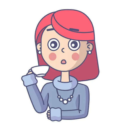 😲 Стикер «Red Elizabeth» для Telegram