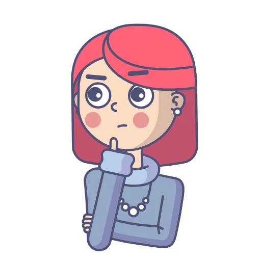 🤔 Стикер «Red Elizabeth» для Telegram
