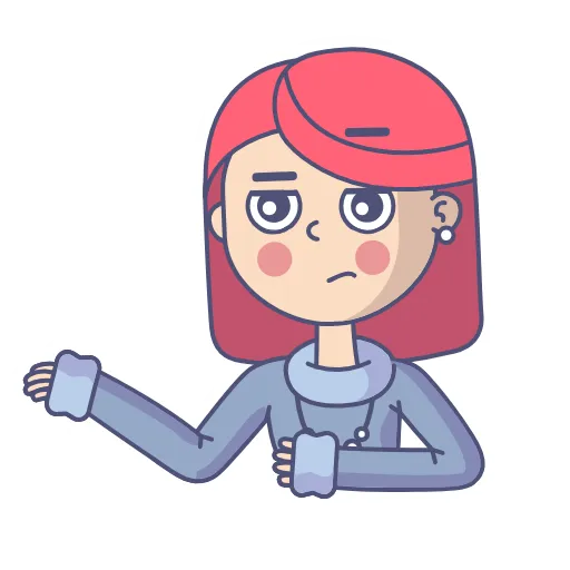 🤦‍♀️ Стикер «Red Elizabeth» для Telegram