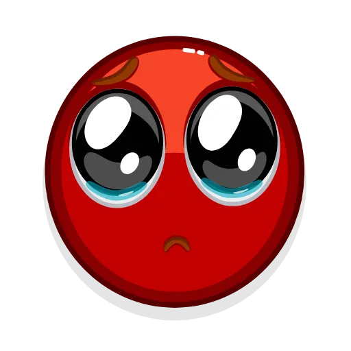 🥺 Стикер «Red Emoji» для Telegram