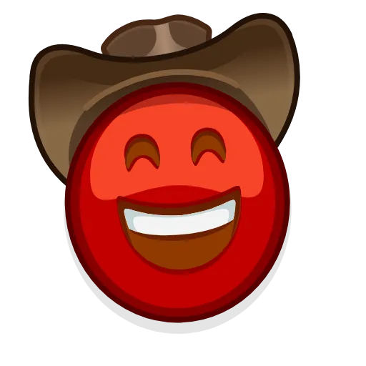 🤠 Стикер «Red Emoji» для Telegram