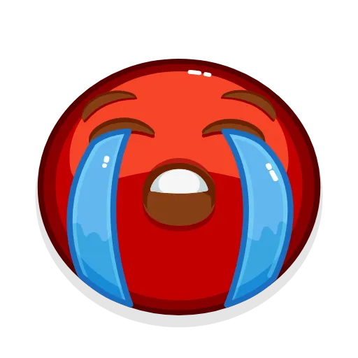😭 Стикер «Red Emoji» для Telegram