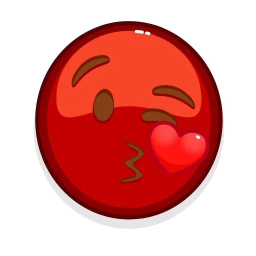 😘 Стикер «Red Emoji» для Telegram