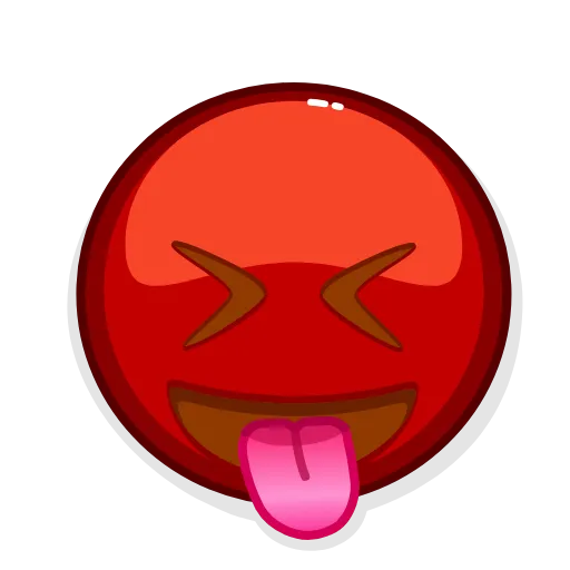 😝 Стикер «Red Emoji» для Telegram