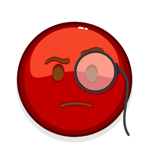 🧐 Стикер «Red Emoji» для Telegram