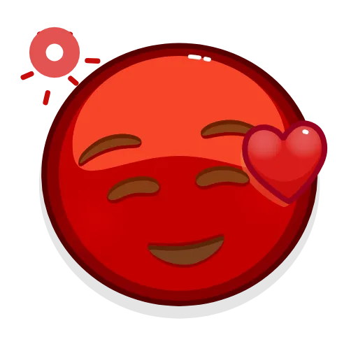 🥰 Стикер «Red Emoji» для Telegram