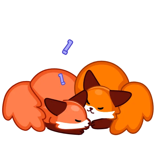 😴 Стикер «Red Fox» для Telegram
