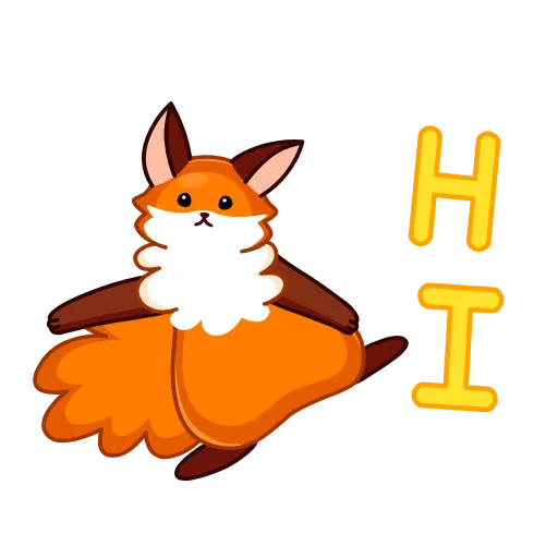 👋 Стикер «Red Fox» для Telegram