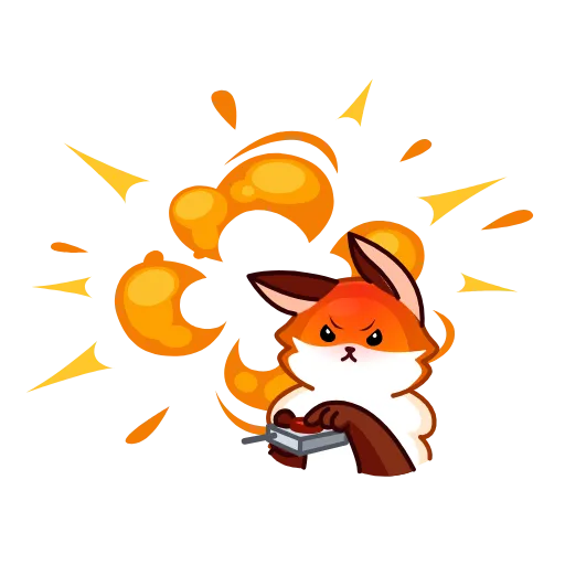 😡 Стикер «Red Fox» для Telegram