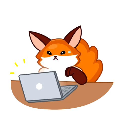 💻 Стикер «Red Fox» для Telegram