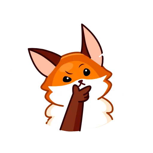 🧐 Стикер «Red Fox» для Telegram