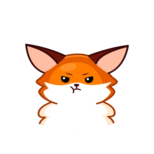 😤 Стикер «Red Fox» для Telegram
