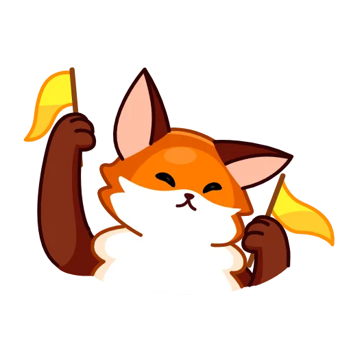 🥳 Стикер «Red Fox» для Telegram