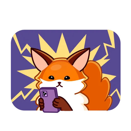 😨 Стикер «Red Fox» для Telegram