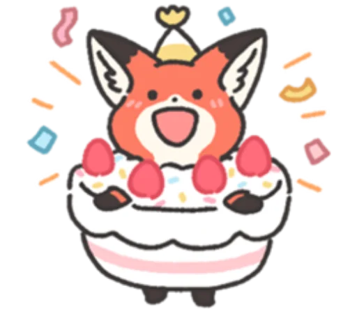 🎂 Стикер «RedFox 2» для Telegram