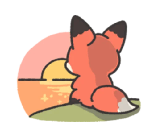 🌅 Стикер «RedFox 2» для Telegram