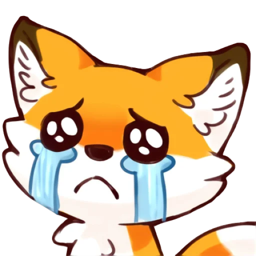 😭 Стикер «Red Fox» для Telegram