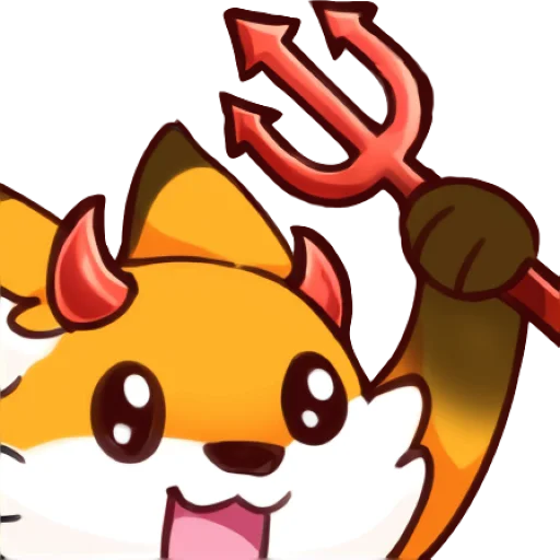 😈 Стикер «Red Fox» для Telegram