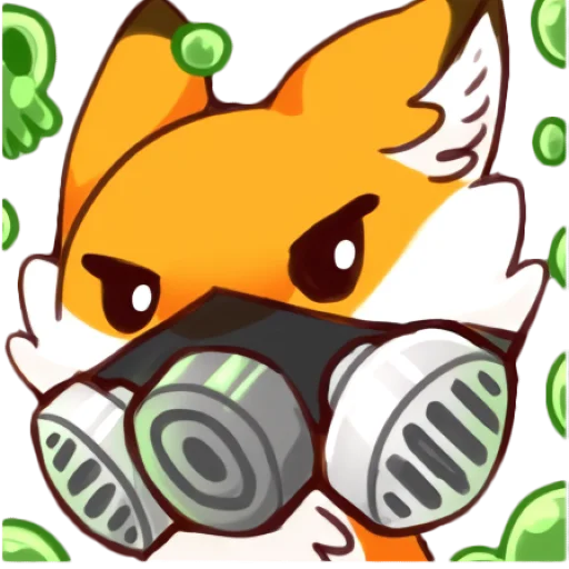 😷 Стикер «Red Fox» для Telegram