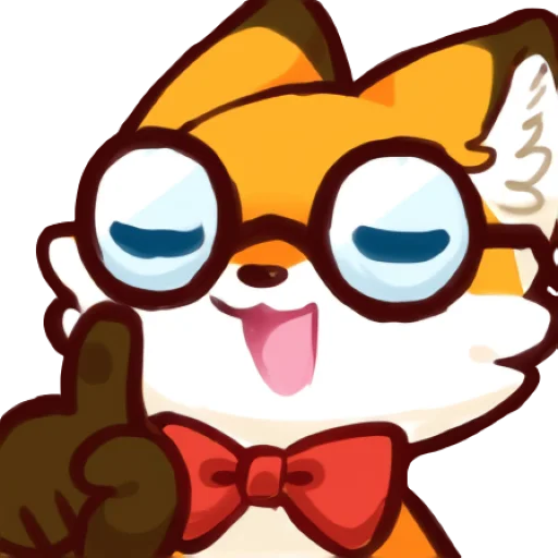 🤓 Стикер «Red Fox» для Telegram