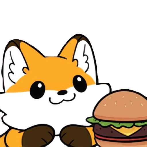 🍔 Стикер «Red Fox» для Telegram