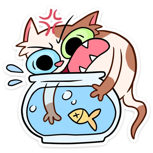 🐠 Стикер «Пятнистый Редж» для Telegram