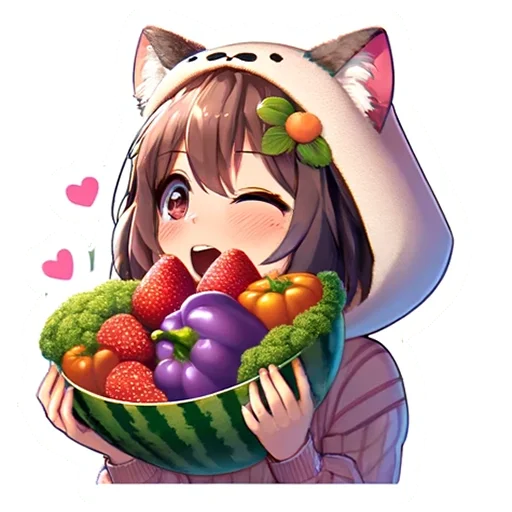 🍓 Стикер «red green taste» для Telegram
